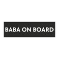 Baba on Board Car Magnet (English)