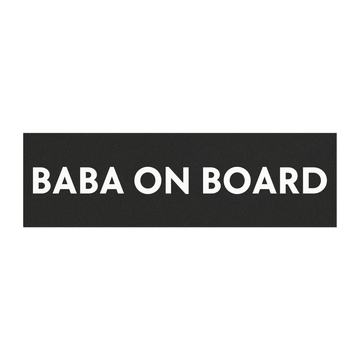 Baba on Board Car Magnet (English)